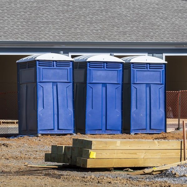 how can i report damages or issues with the portable toilets during my rental period in Harlan Indiana